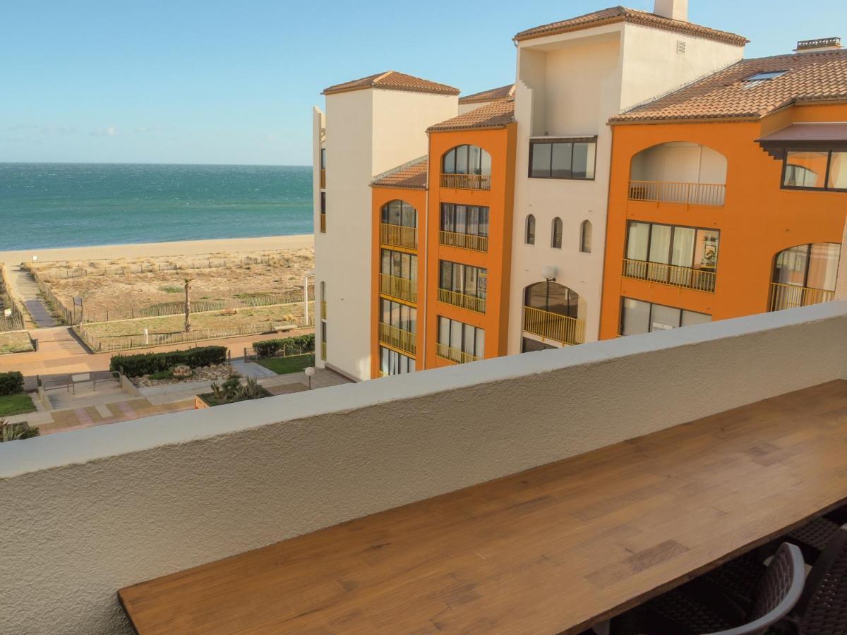 Agréable appartement rénové avec une terrasse vue mer, parking et Wifi gratuit Le Barcarès Exterior foto